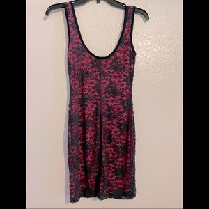 🌸3/$25🌸 Lily Rose Pink/Black Lace Over Dress